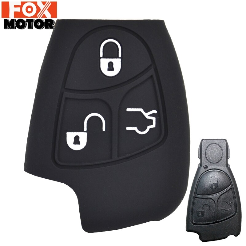 Silicone Car Remote Key Fob Shell Cover Case For Mercedes CL55 CL600 CLK350 C230 CL500 CL65 S430 S500 S600 SL500 SLK55 CLK55