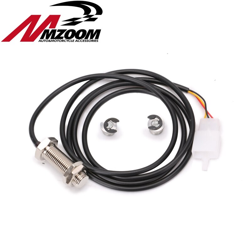 1X Sensor Cable + 2X Magnet Motorcycle Digital ATV Odometer Speedometer Tachometer Motorcycle Meter Accessories