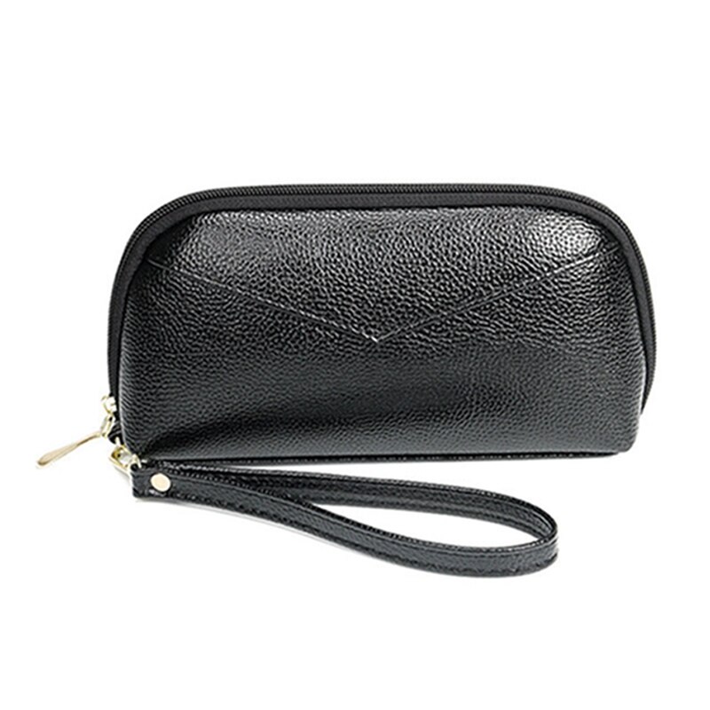 Cartera multifuncional de estilo largo para mujer, billetera de piel sintética, monedero, tarjetero