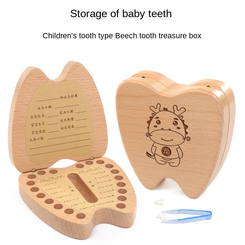 Tand Doos meisje herdenkingsmunt kinderen tand vervanging opbergdoos baby foetale haar behoud collection jongen tanden doos