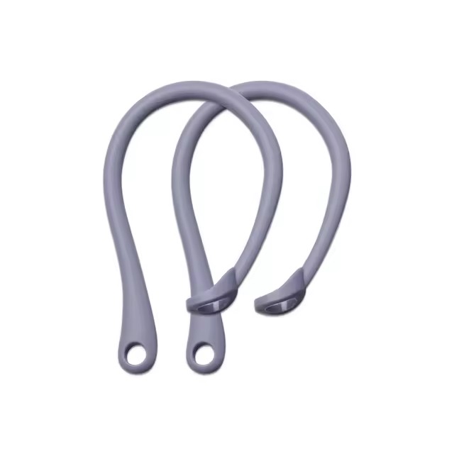 R auricular Bluetooth con gancho de silicona para Airpods 1/2 Pro, Clip de bucle para auriculares, gancho para la oreja, accesorios de repuesto para auriculares: Grey