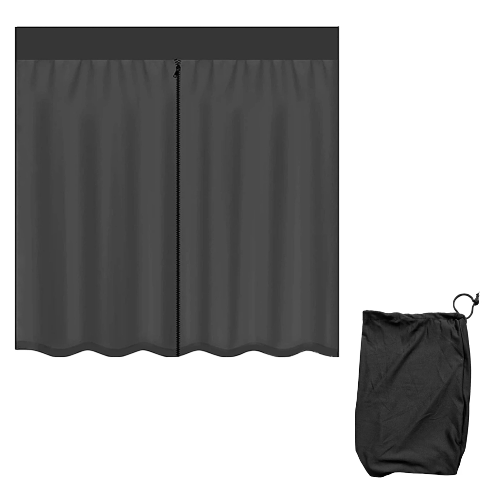 Van Tailgate Barn/Side Door Magnetic Mosquito Fly Screen Net Sunshade With Storage Bag For Caravan Motorhome Campervan: Default Title
