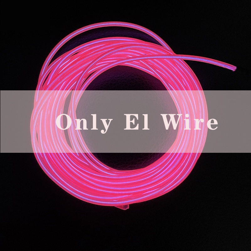 Luces iluminadas con cable EL de 10M/5M/3M/1M con luces de neón, combinación DIY de luces multicolores, pilas AA, tiras LED USB para graduación: Color blanco cálido / 5.600 k