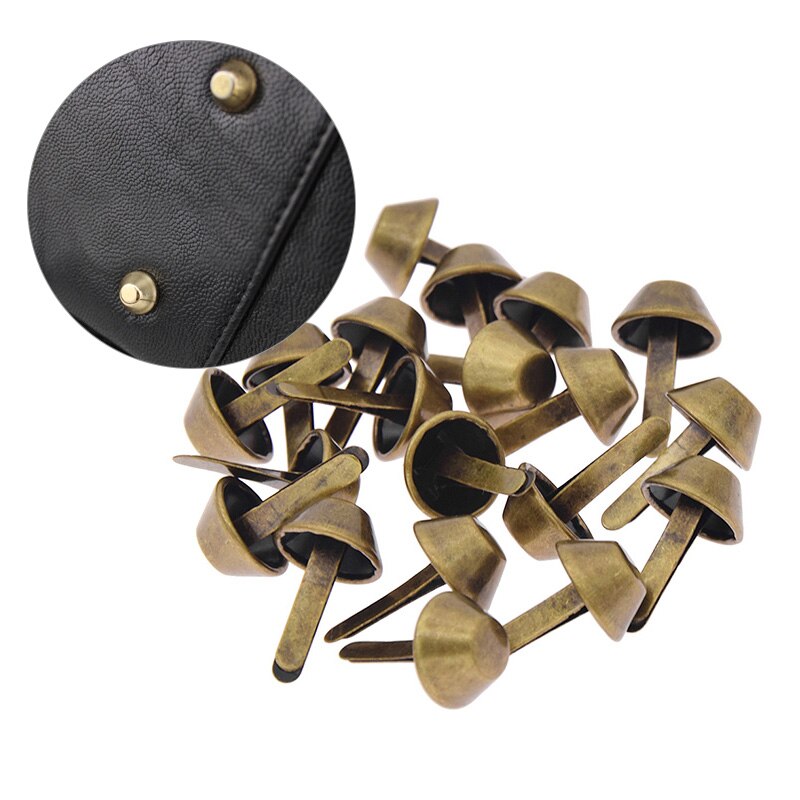 20Stck Metall Tasche Fuß Nieten Nieten durchbohrt Pro DIY Handwerk Geldbeutel Handtasche Leder Dekoration Zubehör