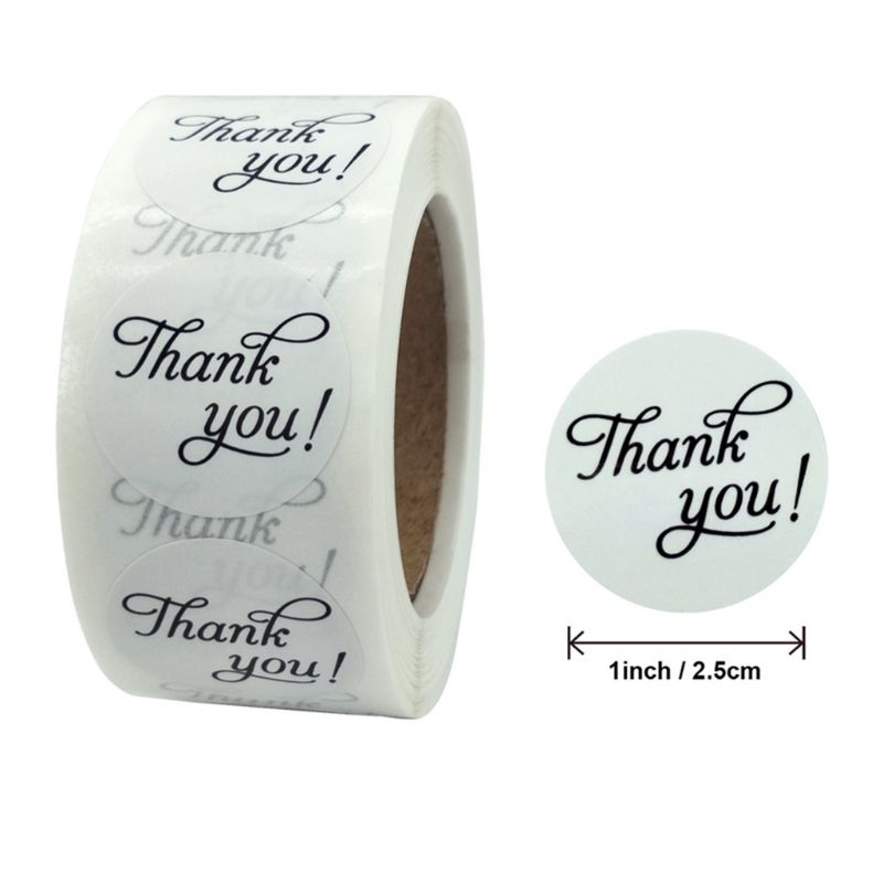 500 stuks bedankstickers zegellabel scrapbooking bakzakken bruiloftdecoratie  d0ja