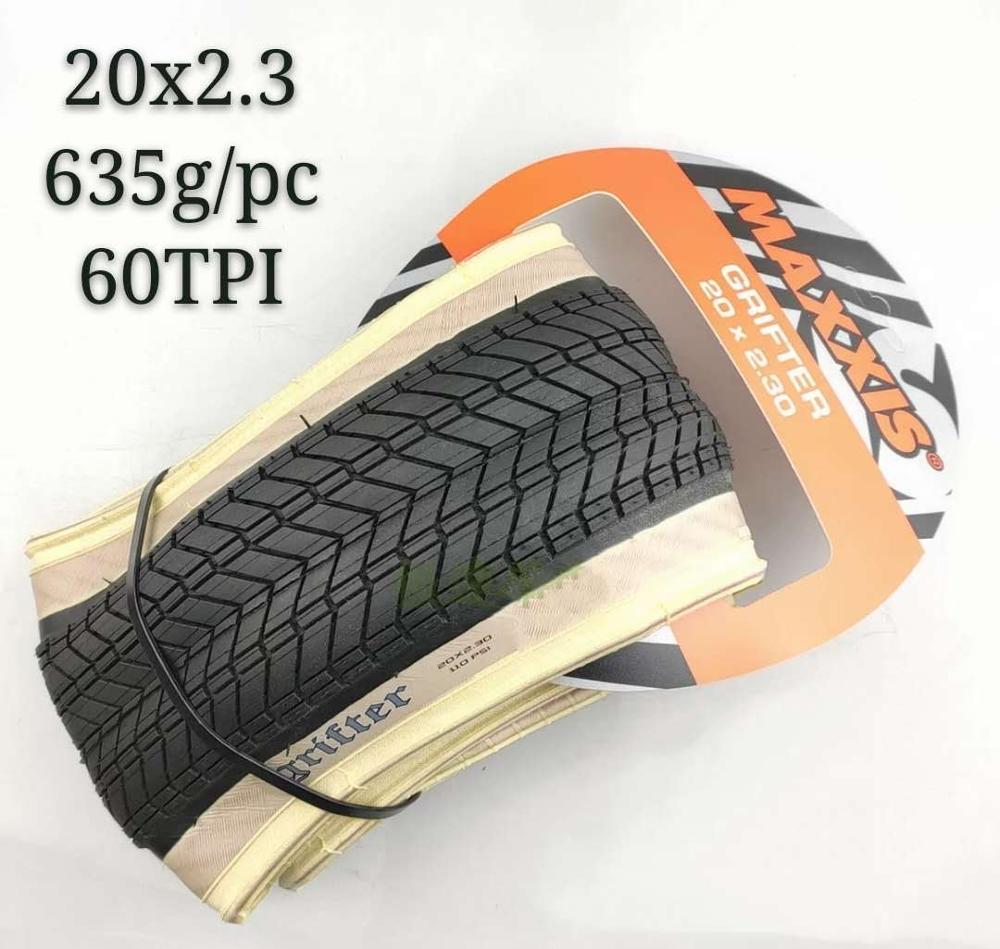 Maxxis grifter polkupyörän rengas 20 20*2.1 20*2.3 29*2.0 bmx polkupyörän renkaat 120 tpi taitettava pyöränrengas: 20 x 2.3 keltaista