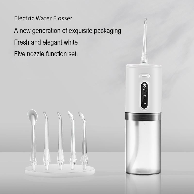 Xiaomi Orale Irrigator Draagbare Ipx7 Waterdichte Charg 3 Modi Tanden Schoner Puls Tandheelkundige Handheld Water Jet Flosser Orale Reiniger: WHITE