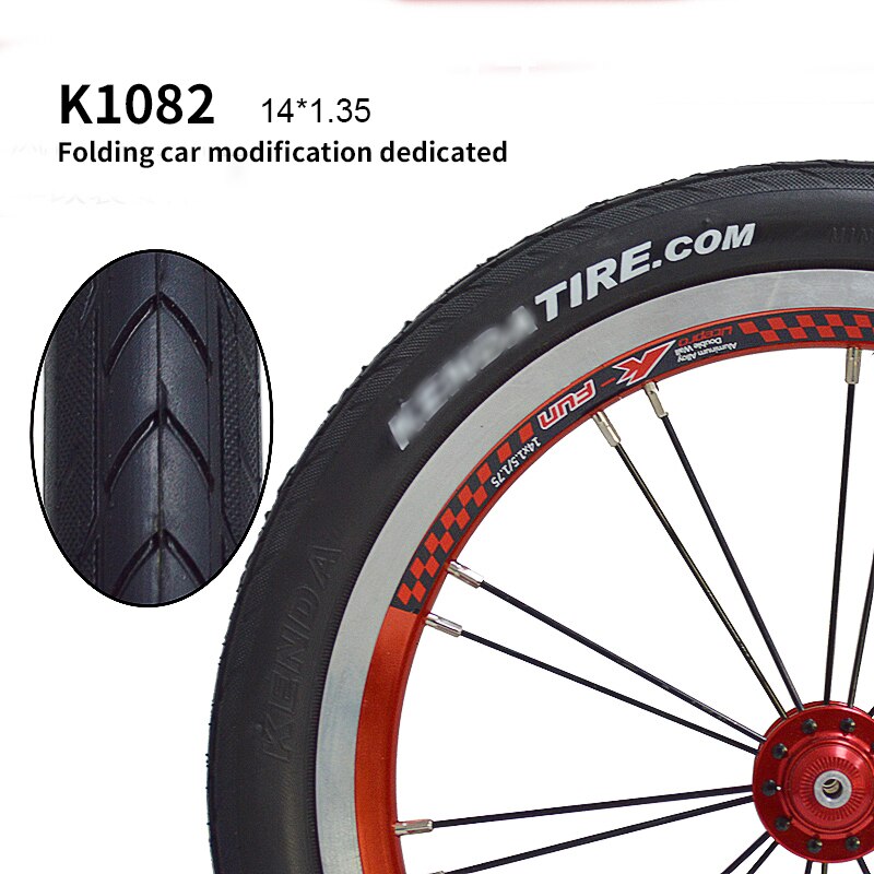 KENDA 10x2.0 Bicycle Tire 14&amp;quot; 12 Inch 14X1.75 16x1.35 BMX Bike Tyres Kids MTB Mountain Tires Cycling Riding Electric car tires: K1082 14x1.35