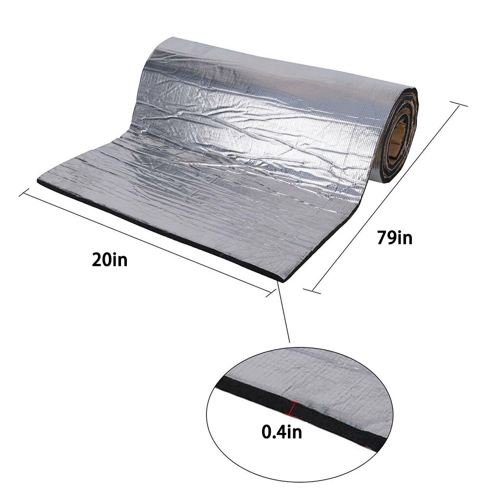 Geluidsisolatiemat Auto Geluidsisolerende Motorkapmat Voor Citroën Berlingo II (2015-2018) – 10 Mm Dik, Aluminiumfolie, Zelfklevend Geluidsdemping Motorkap