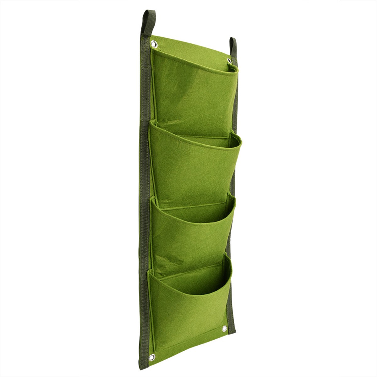 Green Vertical Garden Planter Wall-Mounted Planting Flower Grow Bag 4 Pocket Vegetable Living Garden Home Supplies 70*30cm