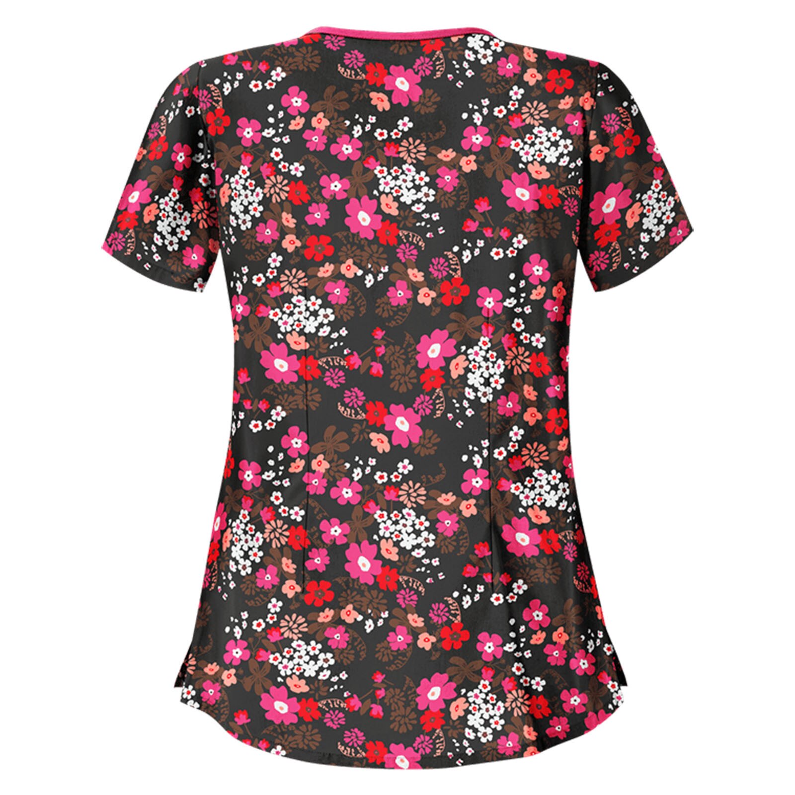 Nurses Uniform Women Printing Spa Beauty And Health Scrubs Tops Beauty Salon Work Uniform Beauty Salon Scrubs Tops Workwear