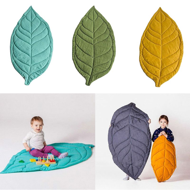 Tapis de jeu doux et épais pour -né, décoration de chambre d&#39;enfant, en forme de feuille, de lune, de Blub, activité de gymnastique, de noël pour la maison