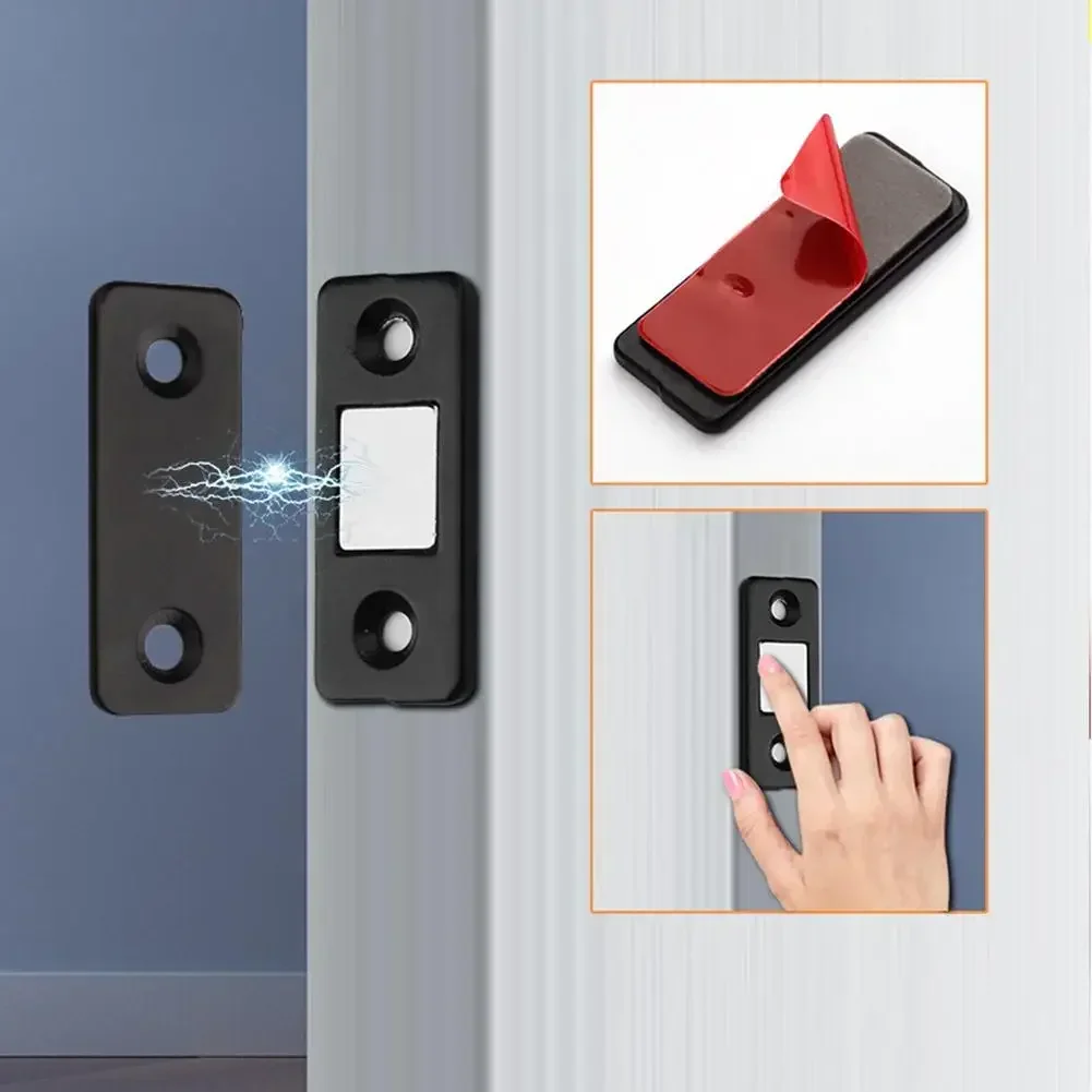 Schrank-Magnetverschluss, ultradünn, selbstklebend, Schrankverriegelung, magnetische Verschlüsse für Küchenschrank, Türschließen, magnetischer Türverschluss