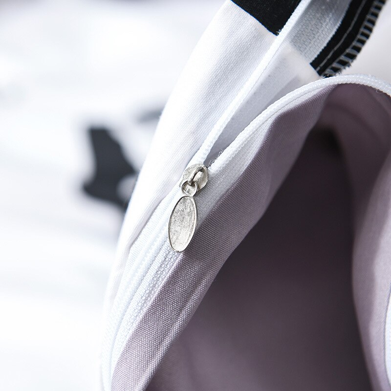 Zwart En Wit Beddengoed Set Liefde Letters Cool Dekbedovertrek Set Moderne Dekbed Cover Spreien 3Pcs Koningin Koning Thuis textiel