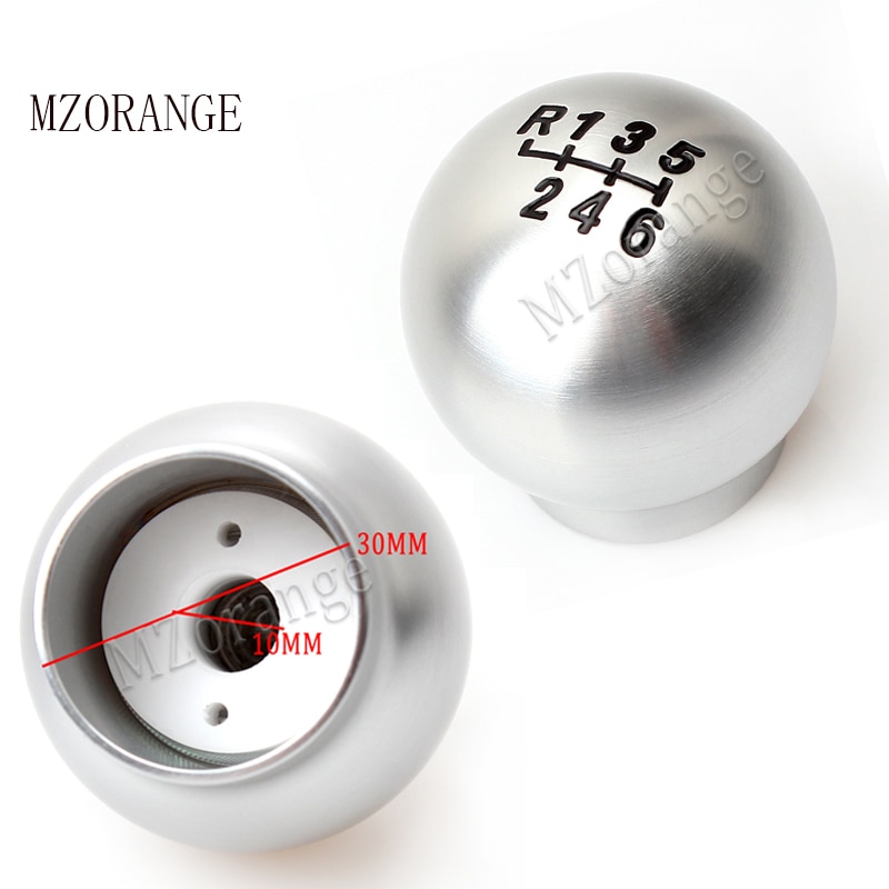 Mzorange 6 gear gearskifte til ford til fiesta st alumium sport racing manuel gear gearknop bil styling