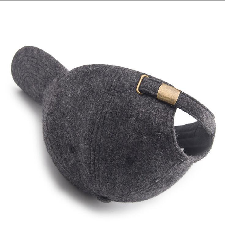 Seioum Herfst Winter Wol Baseball Cap Mannen Vrouwen Outdoor Sport Caps Snapbacks Bone Caps