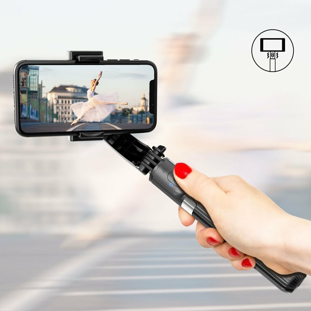 Smartphone Stabilisator Handheld Stand Stabilisator Selfie Stock mit kabellos-Verschluss Stativ für Clever Telefon Video Vlog