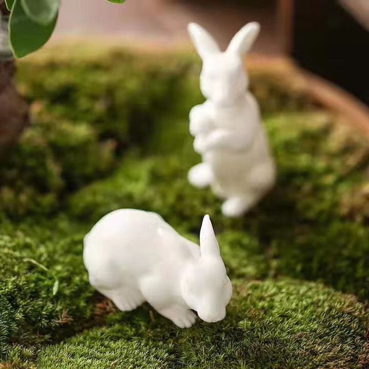 Luwu porcelæn teapets søde kaniner hvid te lege kinesisk te sæt dekoration