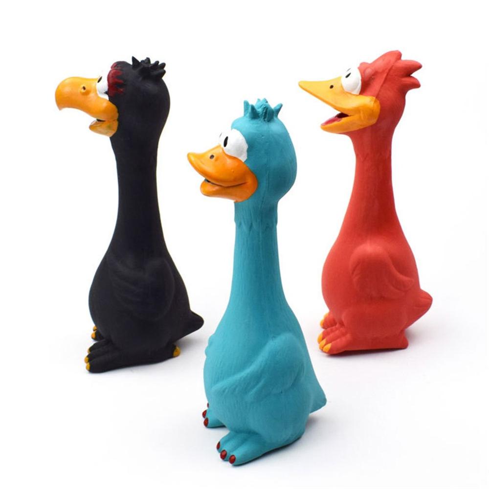 1Pcs Natuurlijke Latex Schreeuwen Kip Speelgoed Huisdier Speelgoed Anti-Bite Molaire Latex Vent Kip Voor Pet Screaming Toy