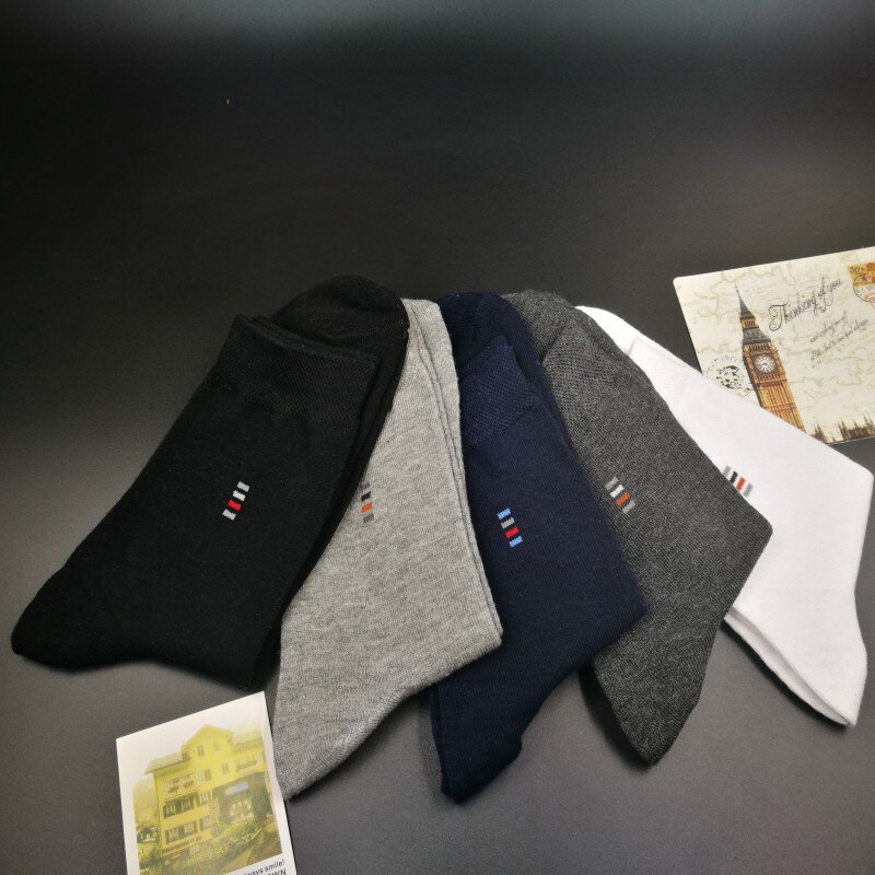 Chaussettes géométriques pour hommes, petites entreprises, pour travail OL, , offre spéciale, en coton, de bonne , 10 pièces =(5 paires), , décontracté