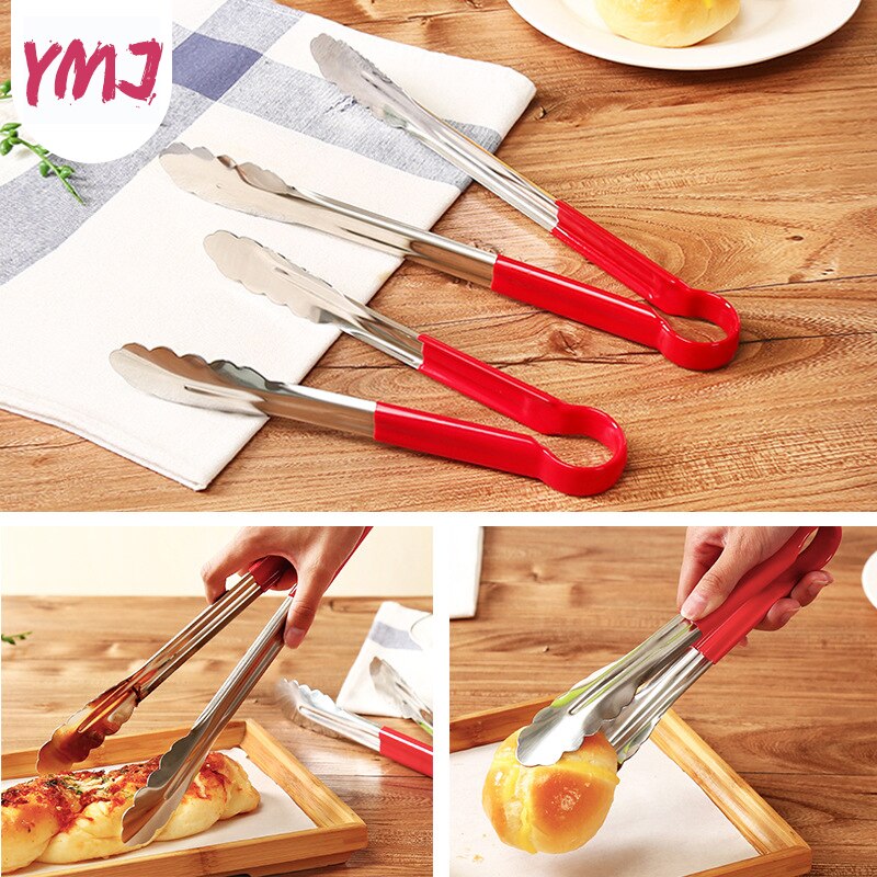 Pince à aliments pour Barbecue BBQ | Outils de cuisine en acier inoxydable Anti-brûlure Buffet pain, pinces à griller Bbq pinces de Barbecue accessoires de Barbecue 1 pièce