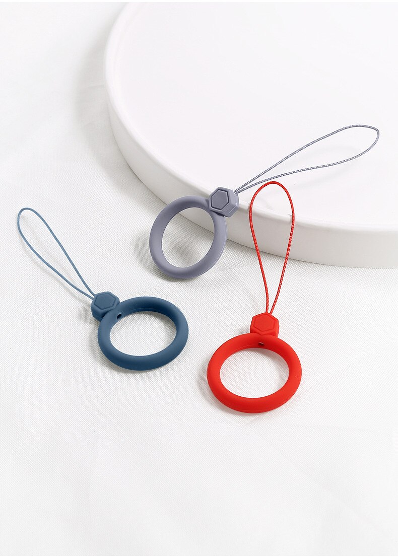 Banda de anillo de gel de silicona de color caramelo para auriculares airpods, funda para iphone, caja inalámbrica de auriculares bluetooth, cordón de anillo
