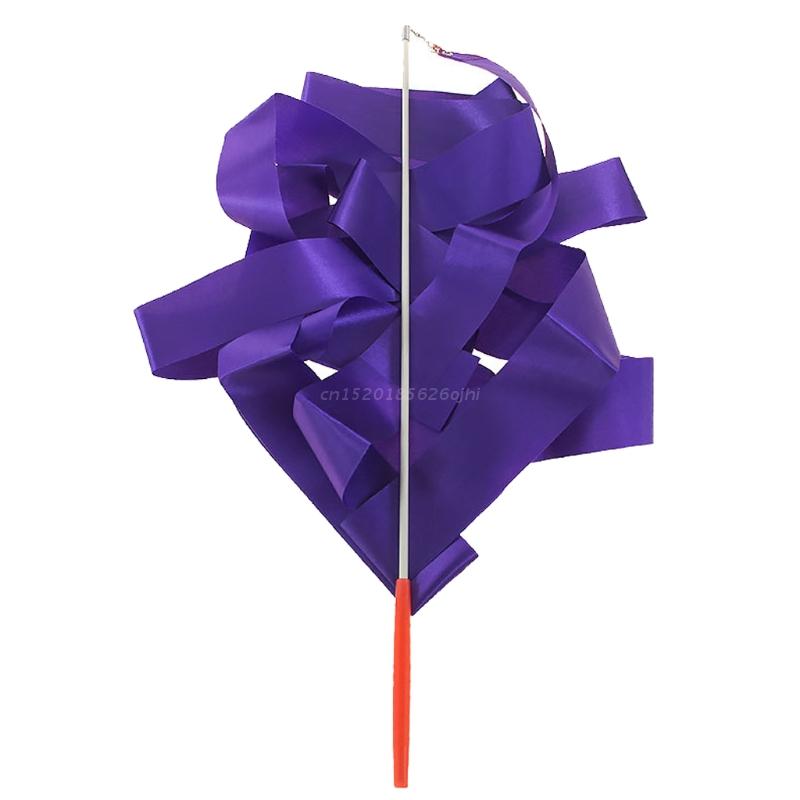 Ruban sur un bâton pour danse, avec ficelle réglable, jouets colorés pour filles, fournitures de fête, article 87HF, 4M