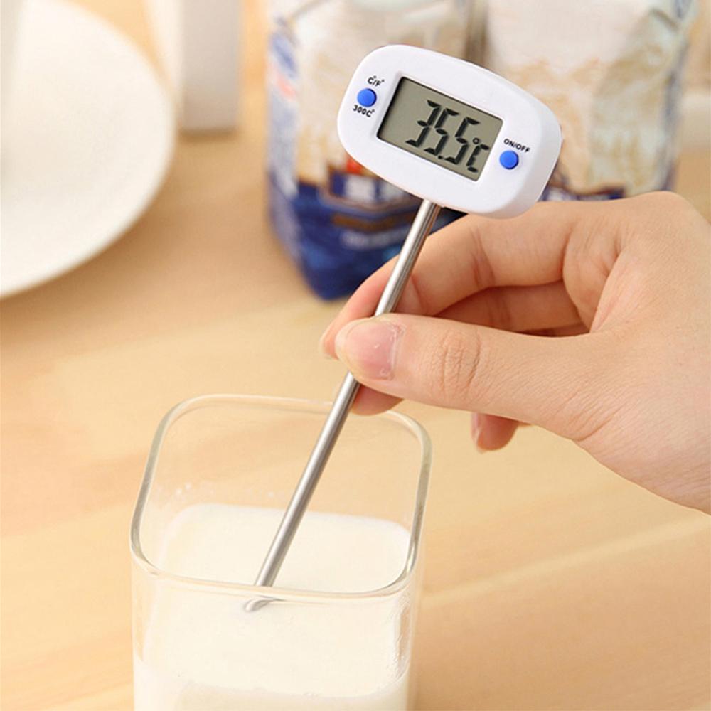 Lebensmittel Thermometer Kochen Temperatur Sensor LED Digital Display Elektronische Sonde Thermometer Flüssigkeit Fleisch Thermometer