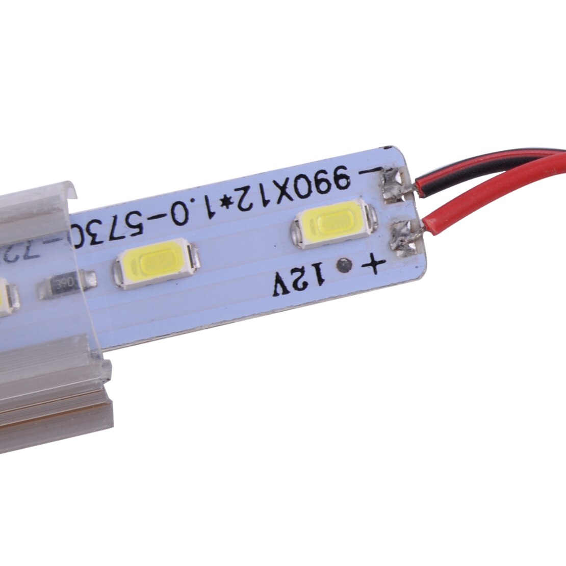 2pcs 12V 50cm 36 LED Strip 5630 SMD Interior Light Tube Bar Lamp for Car Van Camping Caravan Trailer Boat & Clips