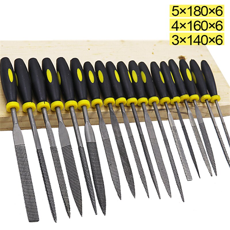 6Pcs Wood Rasp Assorted Files Set Carpentry Filing Tool Woodworking Metal Grinding Tool Rasp 5X180mm 4X160mm 3x140mm