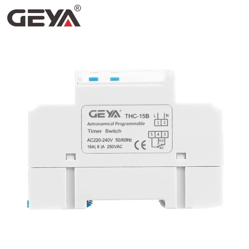 GEYA THC interruptor de temporizador astronómico pantalla LCD 16A 20A 30A Control de sincronización interruptor de latitud 220V