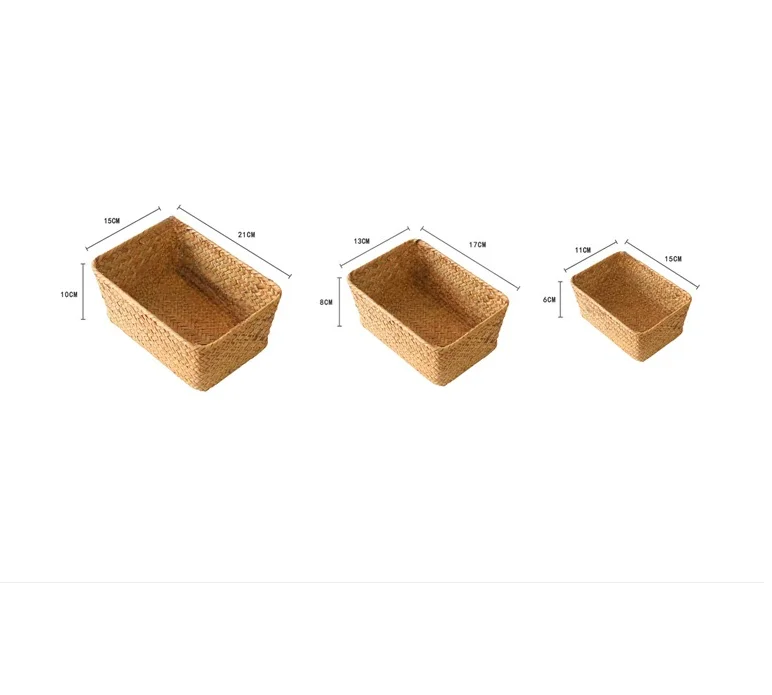 Korb geflecht Aufbewahrung skorb für Küche Obstschale Lebensmittel Brot Kleinigkeiten Veranstalter Rattan Picknick behälter Aufbewahrung koffer mx9191743: Lila