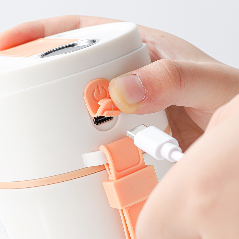 LED Digital Display Portable Juicer Bottle USB Charging Juice Cup Home Multi-functional Automatic Fruit Blender For Home Kitchen