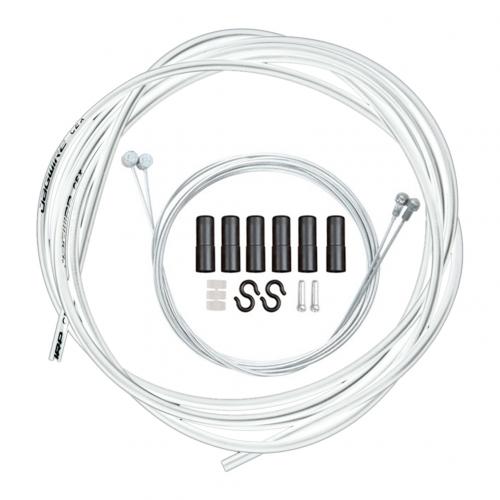 Universal MTB Mountain Bike Road Bicycle Brake Shift Cable Wire Tube Accessory inner Cable Road Folding Bicycle Cables Housing: White Shift Cable