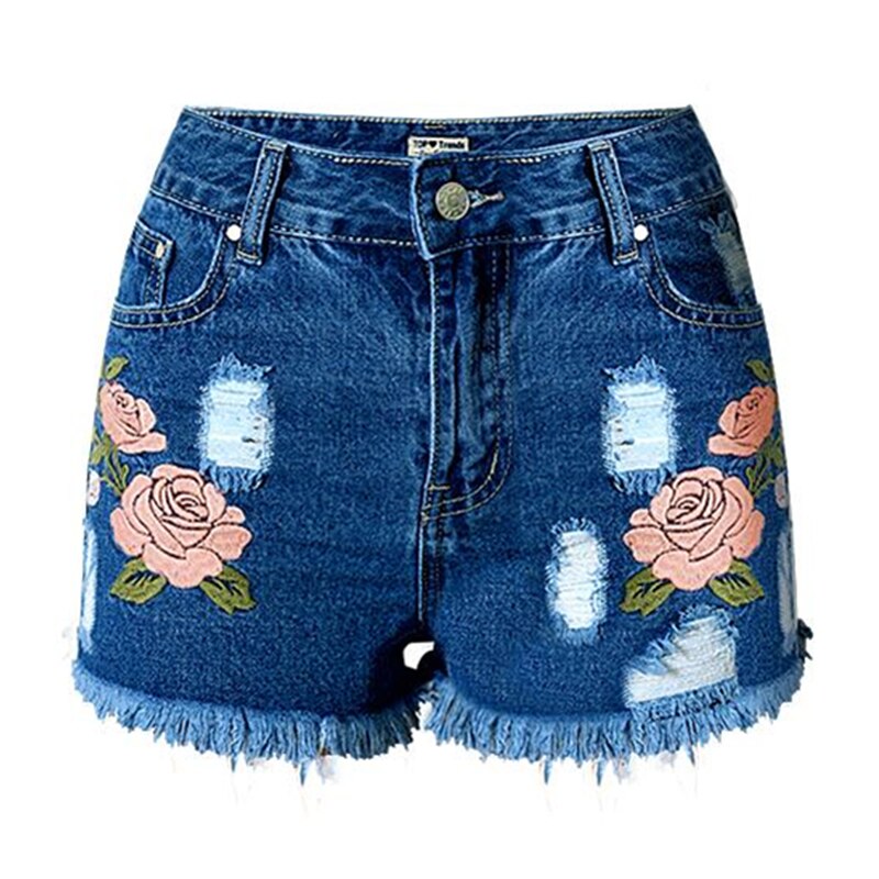 Pantalones cortos de jeans agujero mujer Pantalones cortos ajustados vaqueros para mujeres vaqueros mujer jean denim Pantalones cortos pantalón jean femme