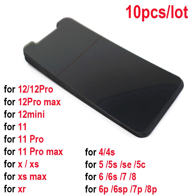 10 sztuk LCD przednia folia polaryzacyjna dla iPhone xr x xs 12 11 pro max ekran polaryzacja spolaryzowane światło Film dla 8 7 6 6s plus 5 5s