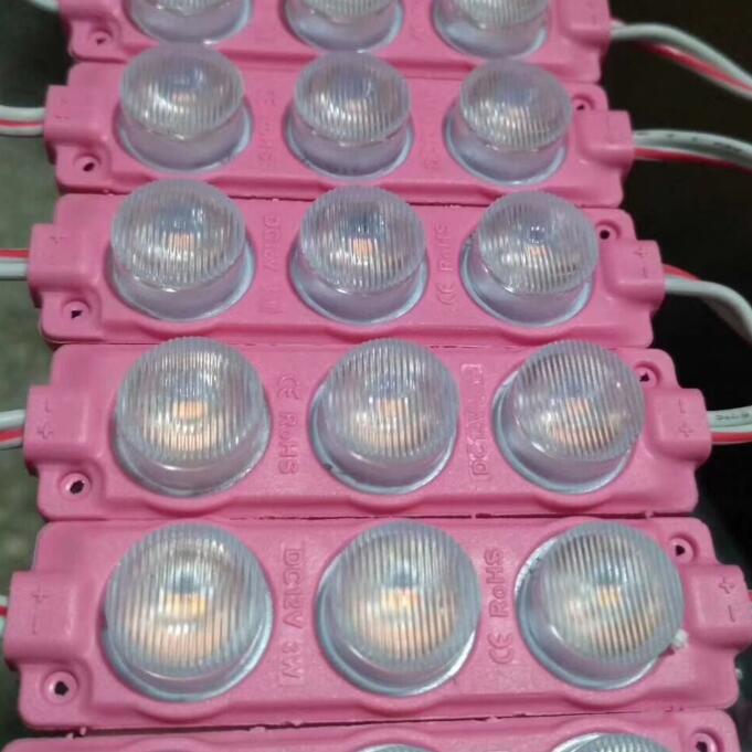 DC12V 20Pcs 3W LED Module with Injection lens SMD2835 3LEDs/pc Advertisement Led Lighting Module High Bright Modules