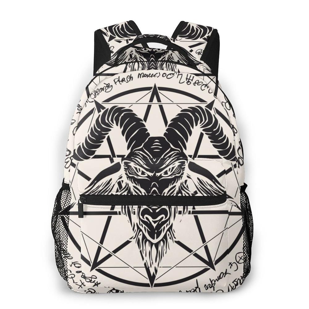 Backpack Casual Travel Bag Pentagram Print School Bag Shoulder Bag For Man Woman Bagpack: colour7