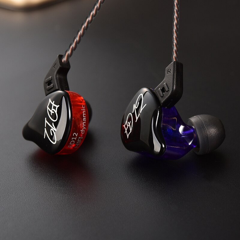 KZ ED12 Custom Stijl Oortelefoon Afneembare Kabel In Ear Audio Monitoren Geluidsisolerende HiFi Muziek Sport Oordopjes Met Microfoon
