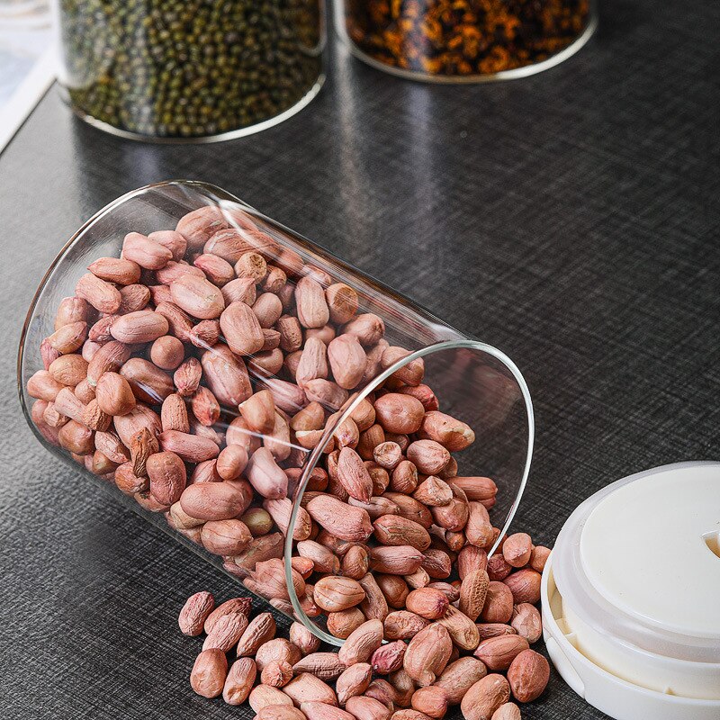 High borosilicate glass sealed jars for miscellaneous foods tea cans storage jars household storage bottles storage jars bottles
