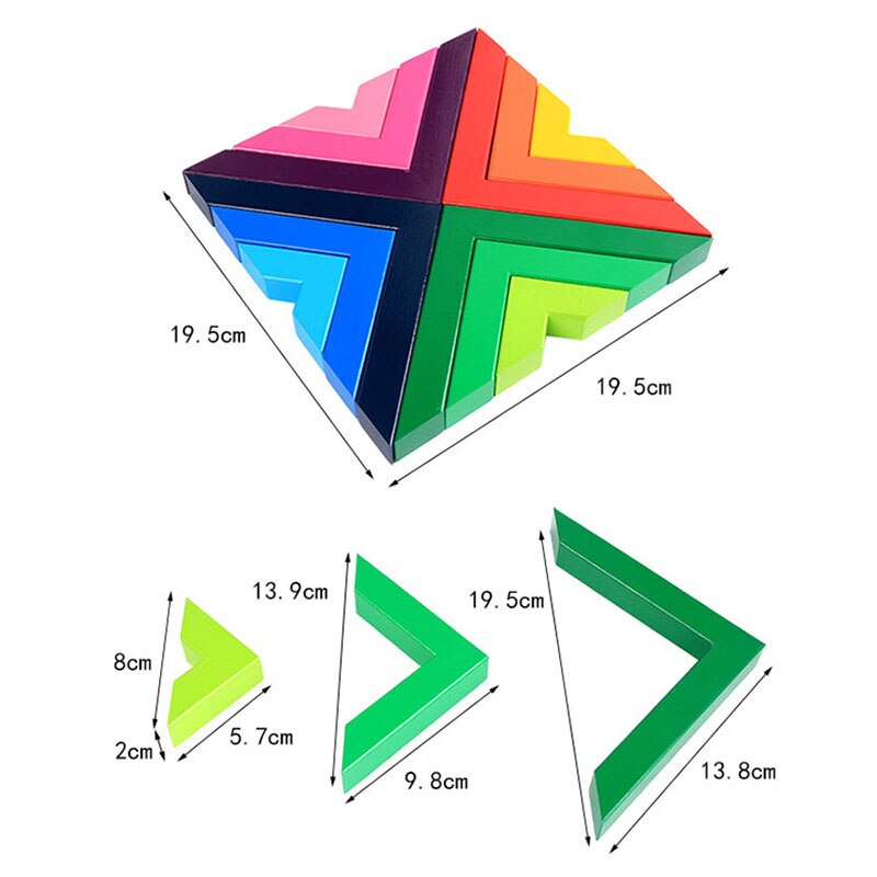 木製スタッキングゲームスタッカージオメトリビルディングブロッククリエイティブネスティング知育玩具キッズ幼児排気行程ギフト