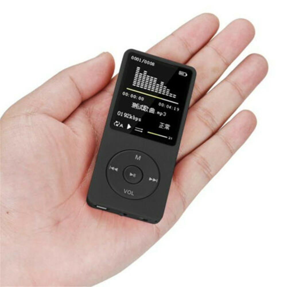 Lettore MP3 MP4 - 70h Riproduzione - Suono Lossless HiFi - Radio FM Registratore - Supporto Scheda SD 32GB