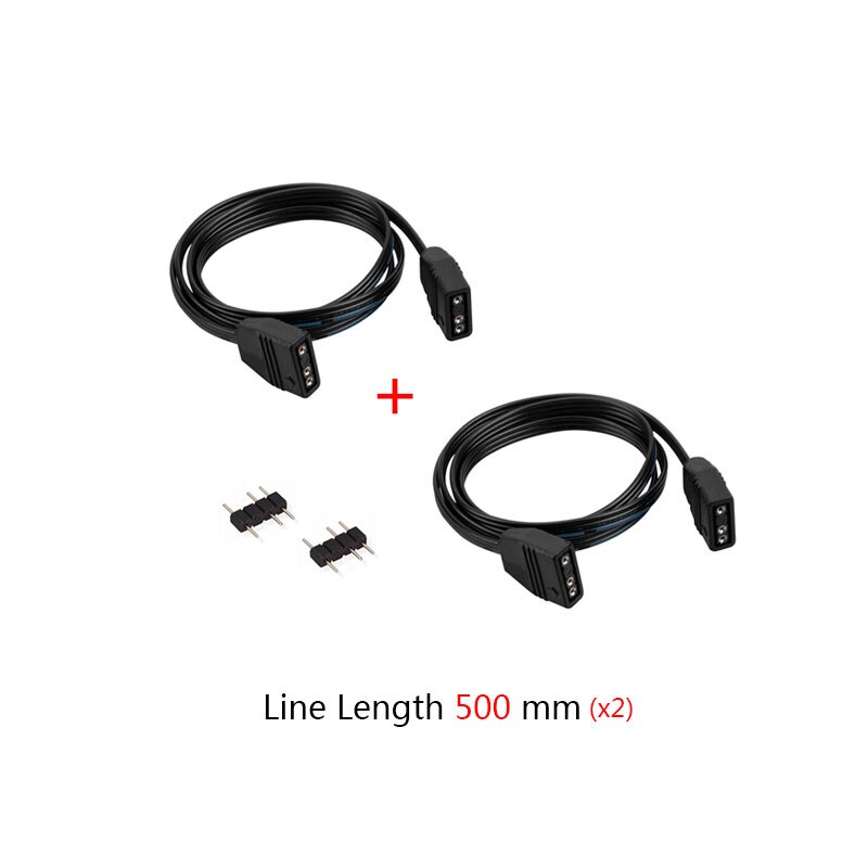 Graphics Card Holder ARGB +5VD G/3PIN AURA Synchronous Symphony GPU #STEELSERIES Pollution LED Lamp Chassis DIY Decoration: 500mm 3PIN