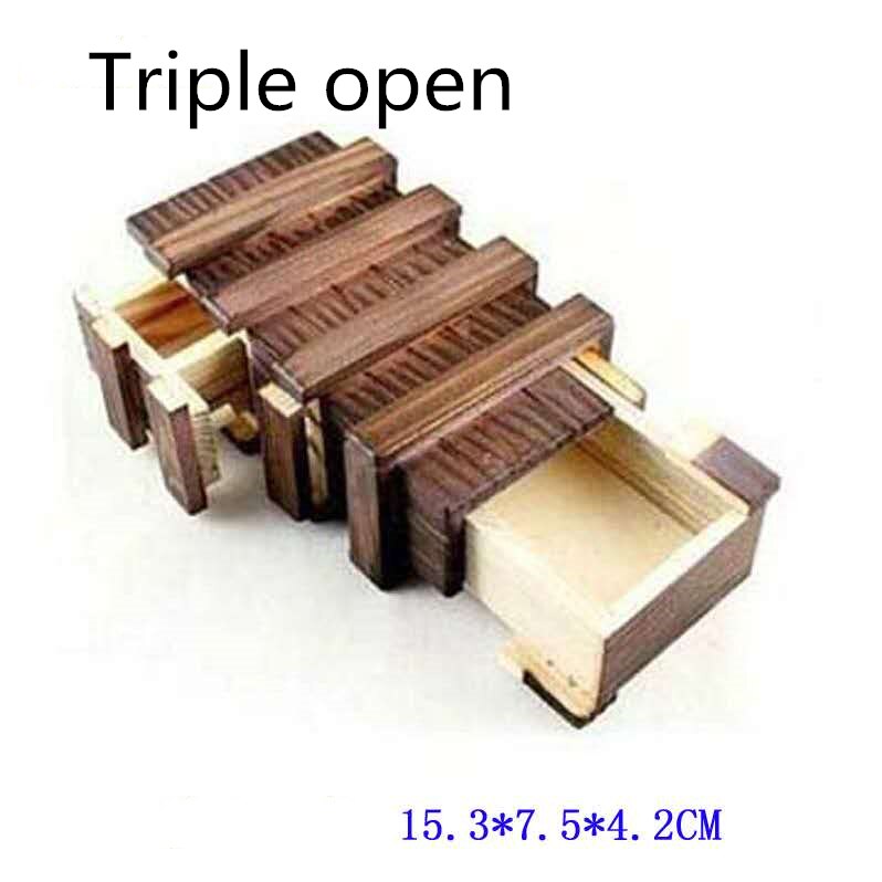 Intelligence Magic Puzzle Wooden Puzzles Secret Box Compartment Brain Teaser Secret Drawer Brain Teaser Logic Magic Toys: 2