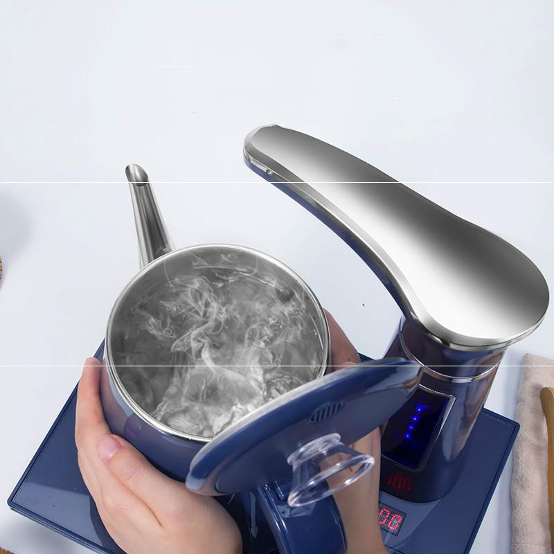 Elektrische Volautomatische Waterkoker Theepot Set 0.8L Rvs Veiligheid Auto-Off Water Dispenser Samovar Pompen Fornuis Huishouden