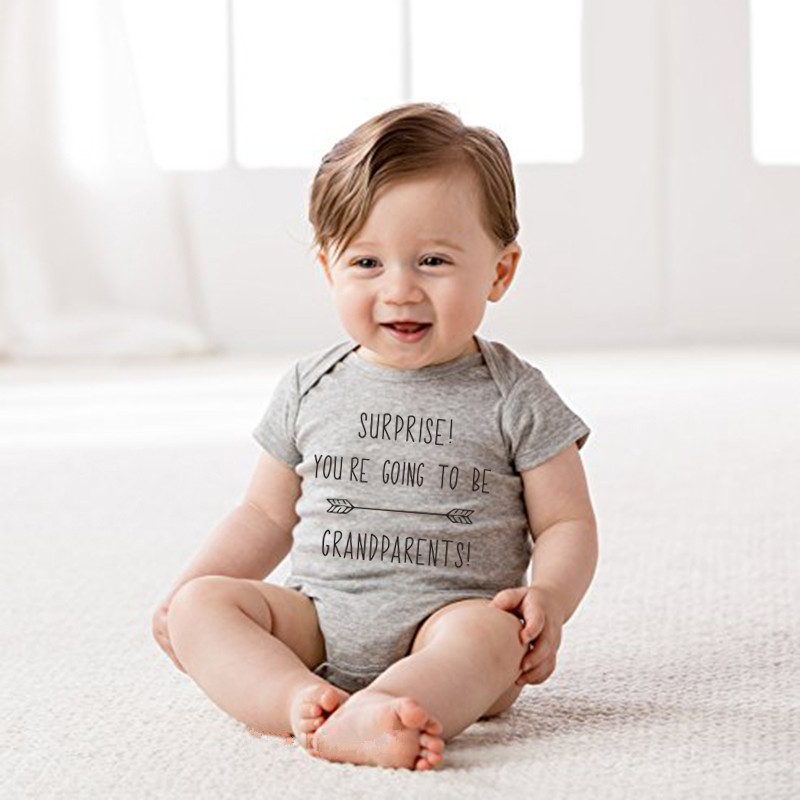 U gaat Worden Grootouders Grappige Brief Afdrukken Baby Onesie Zwangerschap Aankondiging Onesie Kleding Baby Jongens Meisjes Bodysuit