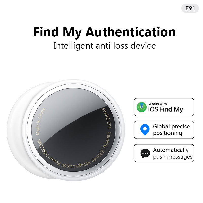 E91 Airtag Anti-loss Device GPS Trackers Sport Tracking Find My Elderly Kids Pets Portable Mini Finders For iPhone Ipad: Default Title