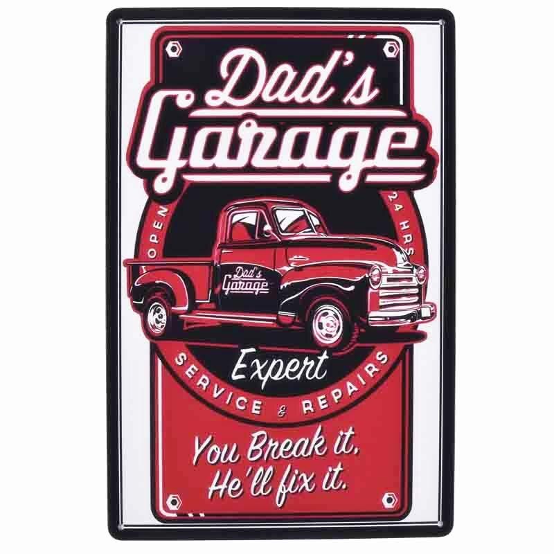 Fædre garage vintage metal blikskilte leyland dekorative plader dele service wallstickers motorcykel plakat boligindretning mn: 32960095832-622