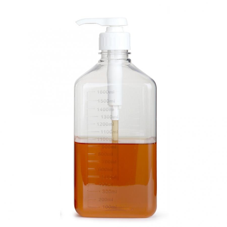 5cc Syrup Pump Bottles 1600ml Simple Press Pump Bottles Empty Syrup Ketchup Sauces Condiment Containers Squeeze Bottle