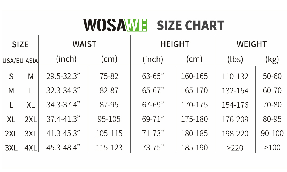 WOSAWE Heren Fietsbroek Mountainbike Schokbestendig 5D Gewatteerde Shorts Lichtgewicht Loose Fit MTB Fietsbroek Rijbroek